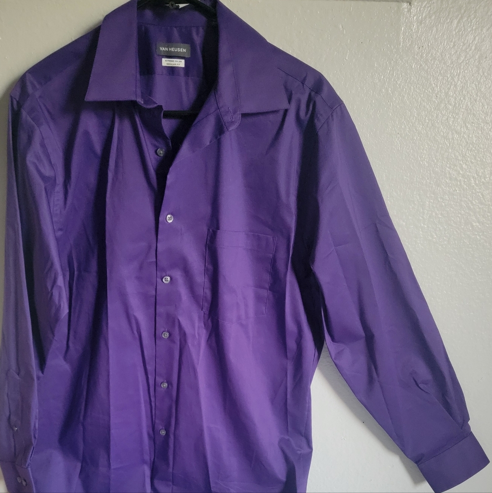 Men's Purple Nice Business / Casual Dress Shirt